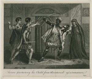 Aaron fights to protect his baby child.