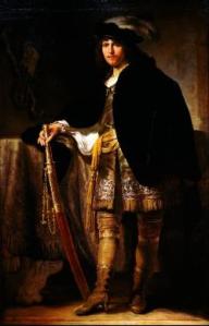 Ferdinand Bol, c. 1640, "Portrait of Youth With A Sword."