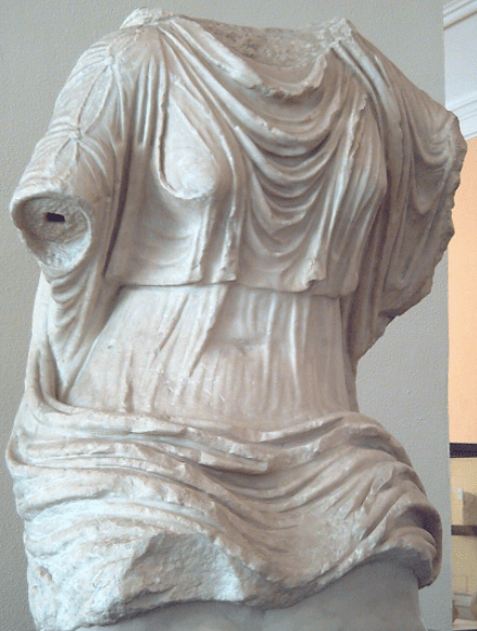 Torso of a Roman woman wearing a Stoa (1st century)